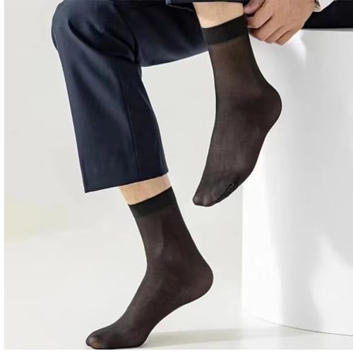 ZIJING TRY ON Disposable SOCKS PEDS FOOTIES DISPOSABLE NYLON SLIP ON SOCKS FOR GUEST WOMENS MENS BLACK NUDE COLOR set of 100 pair (black color) - Image 4