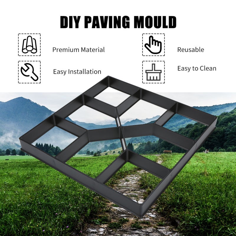 Paving Mould 1pc Thickened Tough ABS Material - Reusable Walk Maker for Home Patios Paths Courtyards Walkways Driveways - Image 2