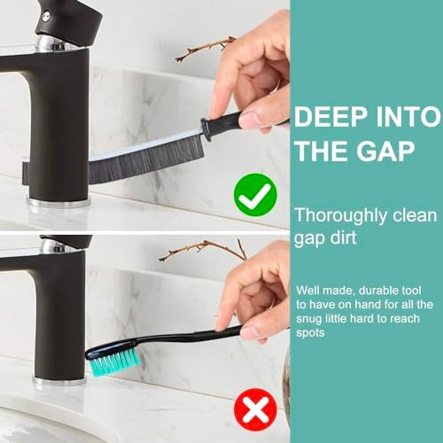 BANSTLE Crevice Cleaning Brush, Multifunctional Hard-Bristled Gap Scrub Brush, 2025 New Multifunctional Gap Cleaning Brush Tool, Dead Corners Brushes for Bathroom Kitchen Tiles Window Door Slots, 3pcs - Image 4