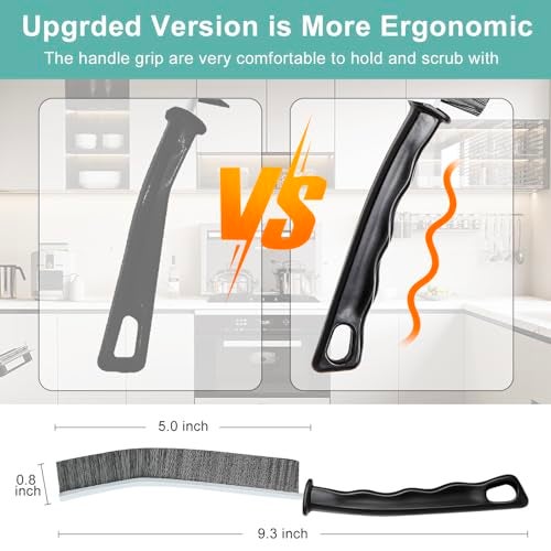 BANSTLE Crevice Cleaning Brush, Multifunctional Hard-Bristled Gap Scrub Brush, 2025 New Multifunctional Gap Cleaning Brush Tool, Dead Corners Brushes for Bathroom Kitchen Tiles Window Door Slots, 3pcs - Image 5