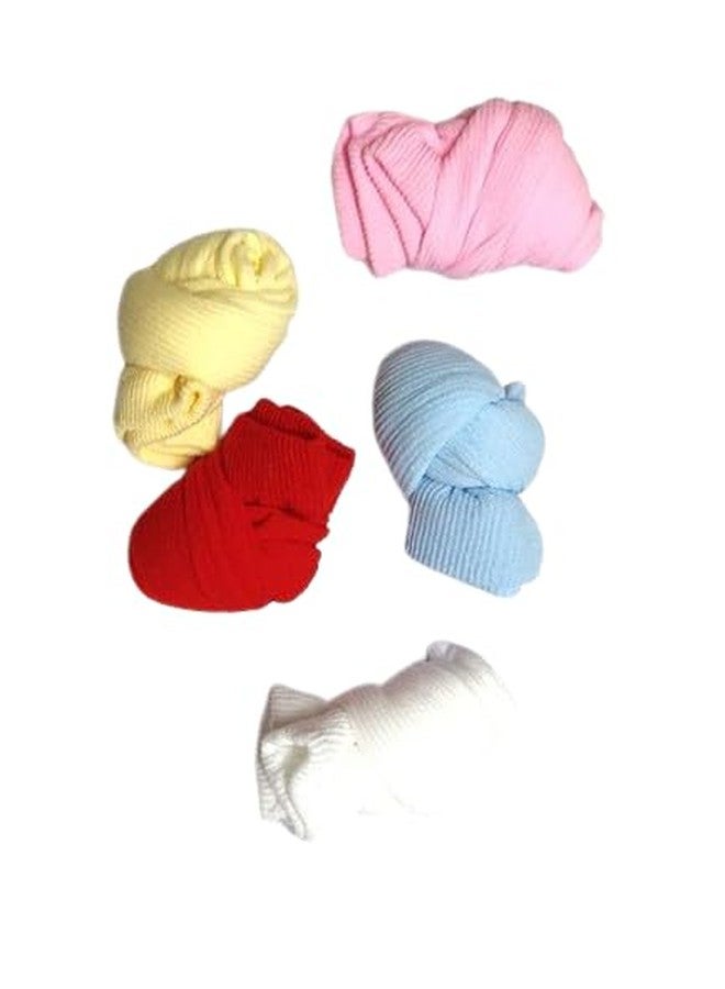 NPRC Unisex New Born Soft Cotton Socks -Pack of 5 (Multicolor_0-6 Months) - Image 5
