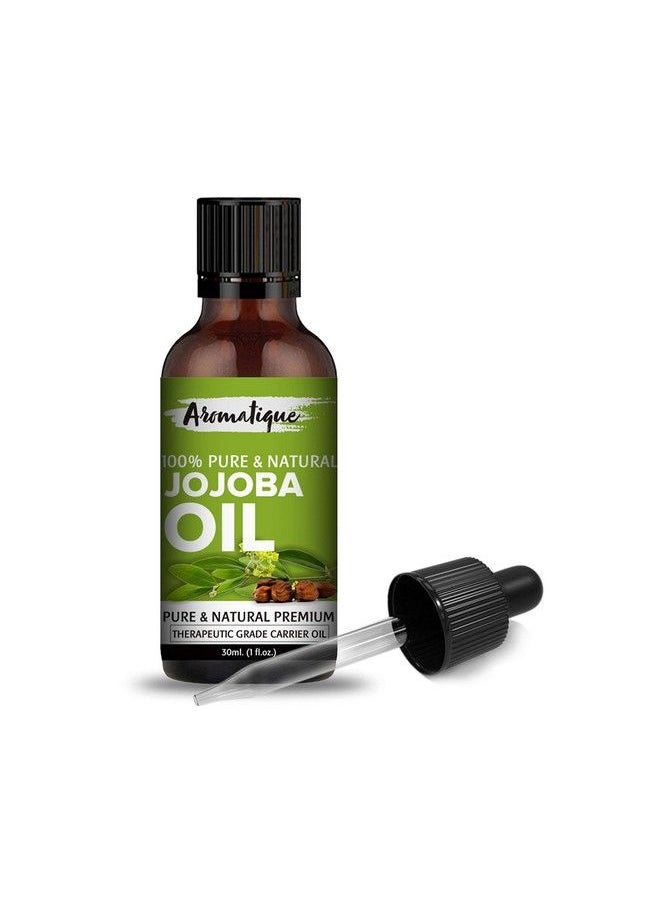 AROMATIQUE Jojoba Carrier Oil For Faceskin & Hair Growth 100% Pure And Natural Cold Pressed 30 Ml  - Image 1