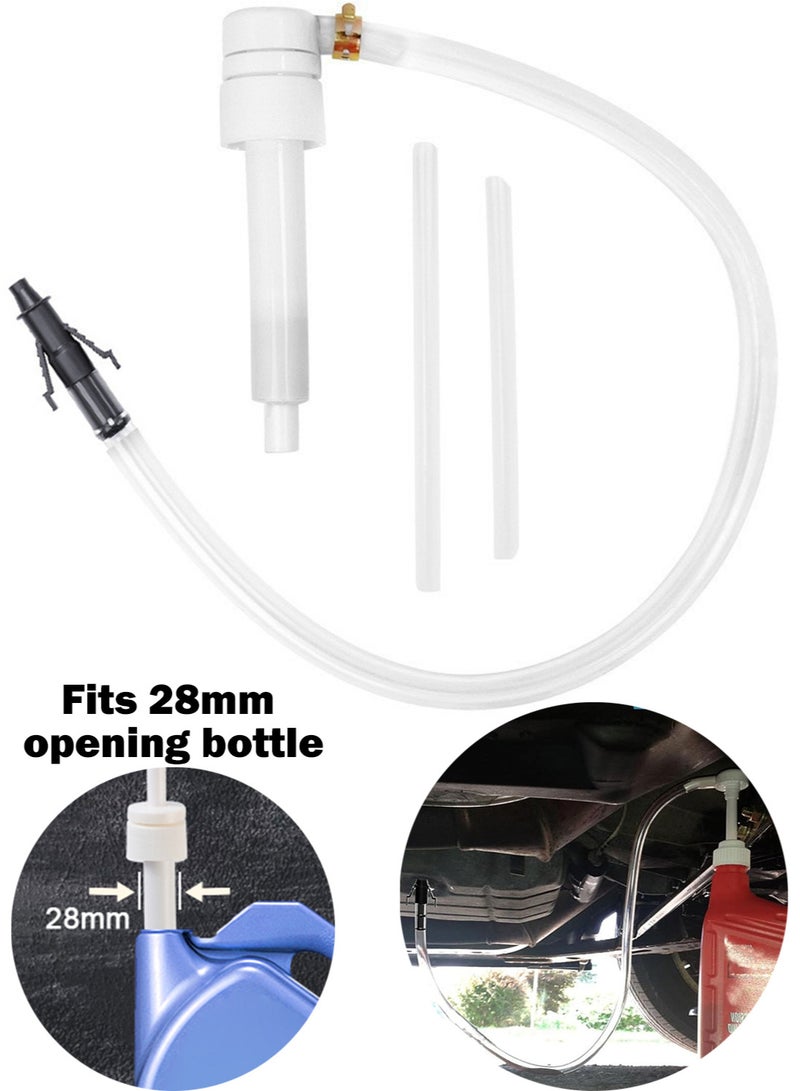 Fluid Pump for Standard Quart Bottles - 8cc Per Pump Stroke, 28mm Transmission Fluid Pump with 3rd Hand Adapter, Transfer Gear Oil, Differential and Transmission Fluid Gear Lube Pump - Image 1