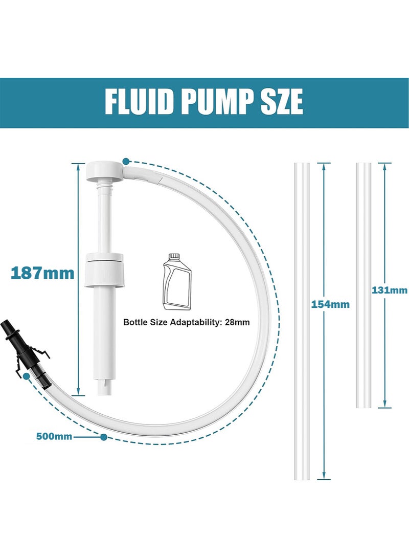 Fluid Pump for Standard Quart Bottles - 8cc Per Pump Stroke, 28mm Transmission Fluid Pump with 3rd Hand Adapter, Transfer Gear Oil, Differential and Transmission Fluid Gear Lube Pump - Image 3
