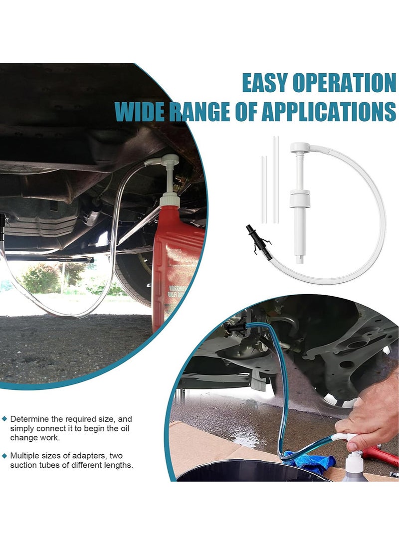 Fluid Pump for Standard Quart Bottles - 8cc Per Pump Stroke, 28mm Transmission Fluid Pump with 3rd Hand Adapter, Transfer Gear Oil, Differential and Transmission Fluid Gear Lube Pump - Image 2