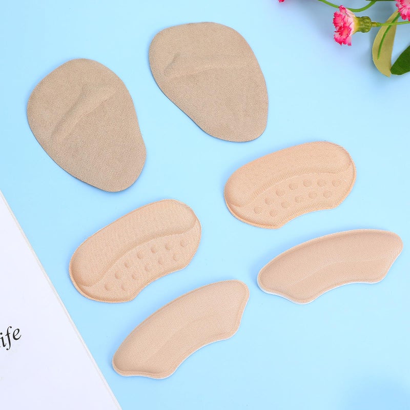 Gel and Sponge Heel Inserts Forefoot Pads Anti Slip Shoe Grips for Women - Image 5