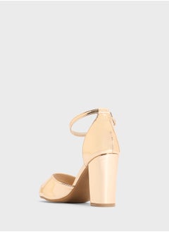 ELLA Block Heel Sandal With Ankle Strap  - Image 3