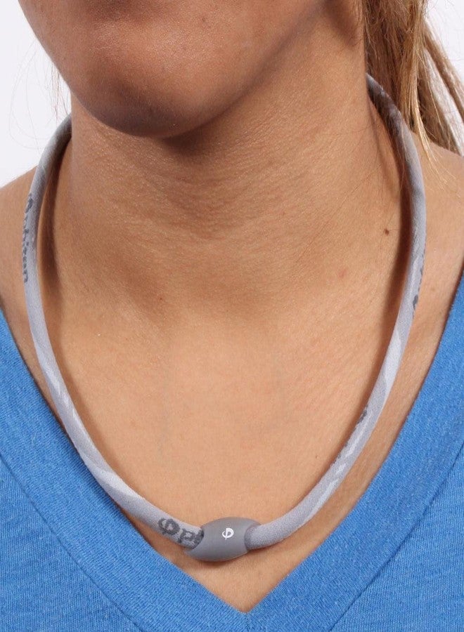 فيتن قلادة فايتن إير تيتانيوم - قلادة رياضية بتقنية أكوا تيتانيوم للرقبة والكتف - رمادي، 20 بوصة - Image 2