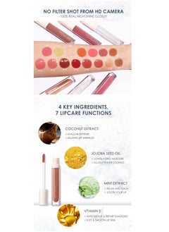 FOCALLURE High Shine Lip Glow Coral FA-153 #5  - Image 5