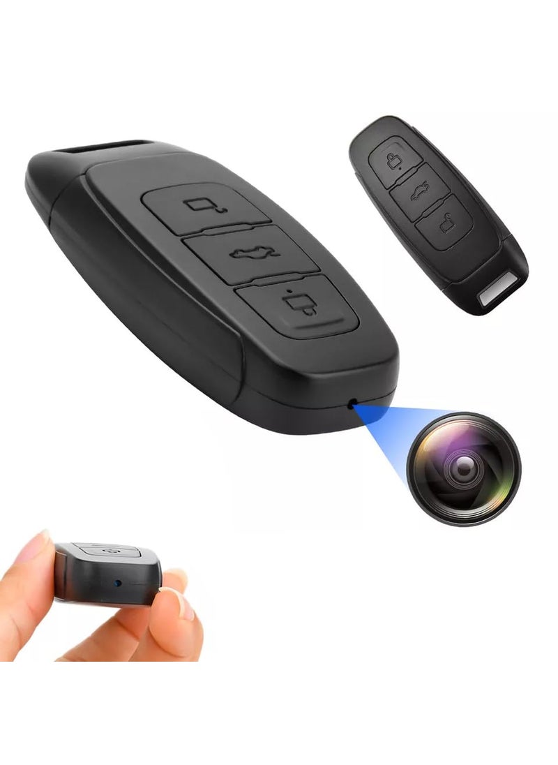 TECHNOVIEW TECHNOVIEW Wired Key Chain 1080p Full Hd Camera with Audio and Video Recording for Home Office Meeting Motion Detection Upto120 Minutes Working Time with Single Charge Black  - Image 1