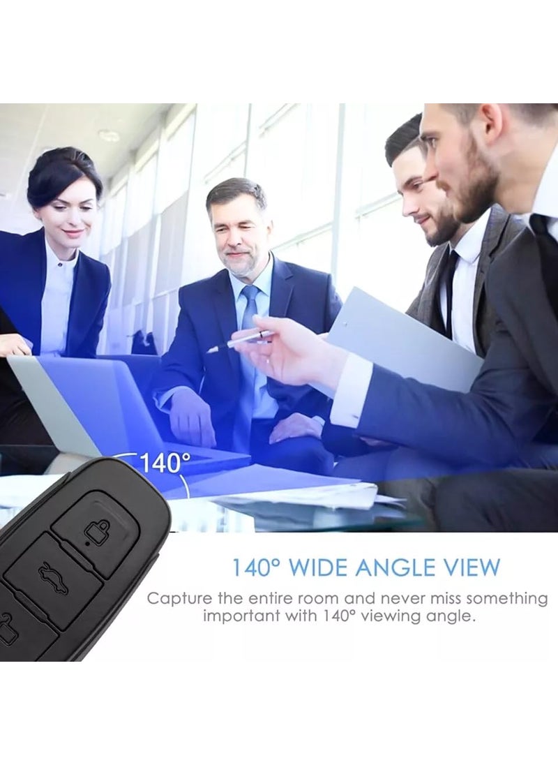 TECHNOVIEW TECHNOVIEW Wired Key Chain 1080p Full Hd Camera with Audio and Video Recording for Home Office Meeting Motion Detection Upto120 Minutes Working Time with Single Charge Black  - Image 2