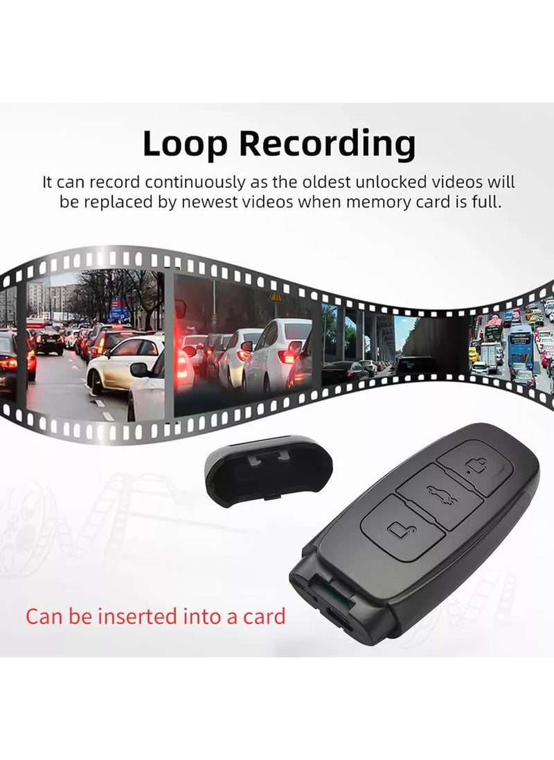 TECHNOVIEW TECHNOVIEW Wired Key Chain 1080p Full Hd Camera with Audio and Video Recording for Home Office Meeting Motion Detection Upto120 Minutes Working Time with Single Charge Black  - Image 4