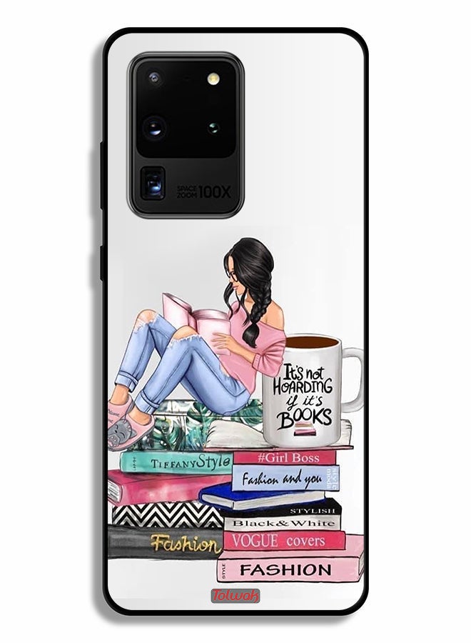 Tolwak Samsung Galaxy S20 Ultra Protective Case Cover Girl And Fashion Books Art - Image 2