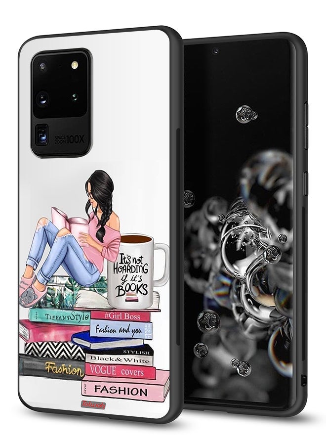 Tolwak Samsung Galaxy S20 Ultra Protective Case Cover Girl And Fashion Books Art - Image 1