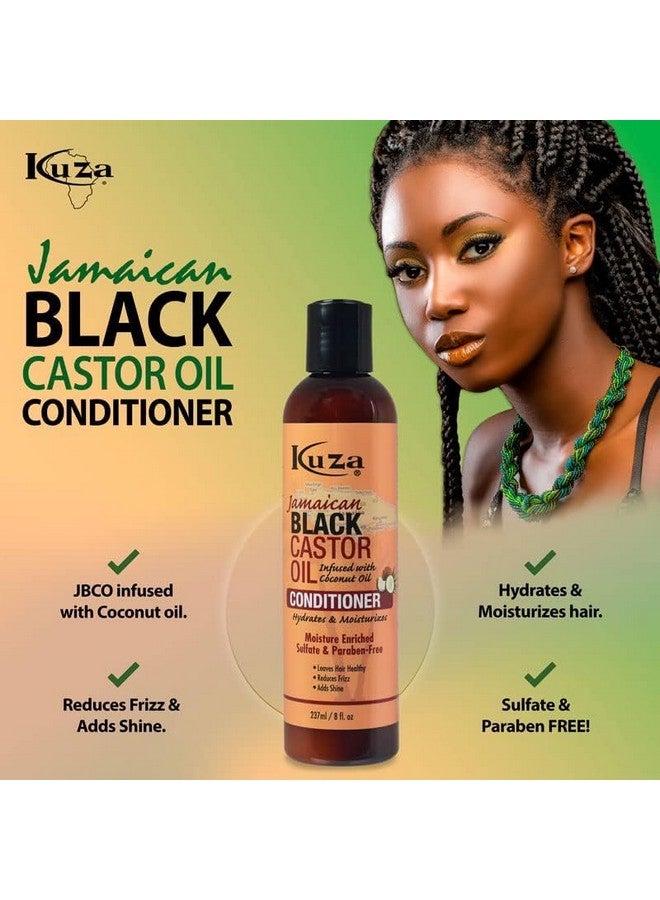 Kuza Jamaican Black Castor Oil With Coconut Oil Conditioner 8Oz. - Image 4