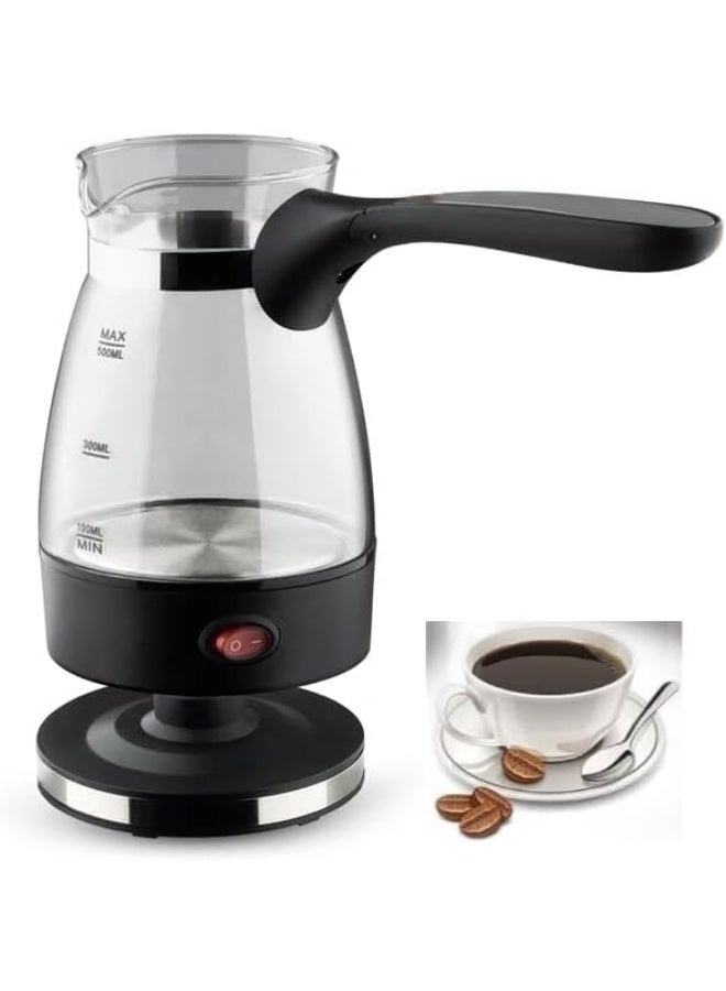 ECVV Stainless Steel Pot Coffee Pot Glass Tea Pitcher Stainless Steel Teapot Portable Tea Maker Concentrate Steel Wire Manual Travel Glass Teapot Camping Teapot - Image 2