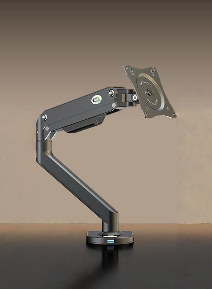 KALOC Single Monitor Arm Mount for 17-32 inches Screen,Free Lifting Tilting Rotating Stand,Load-bearing 9KG,VESA 75*75/100*100mm - White  - Image 4