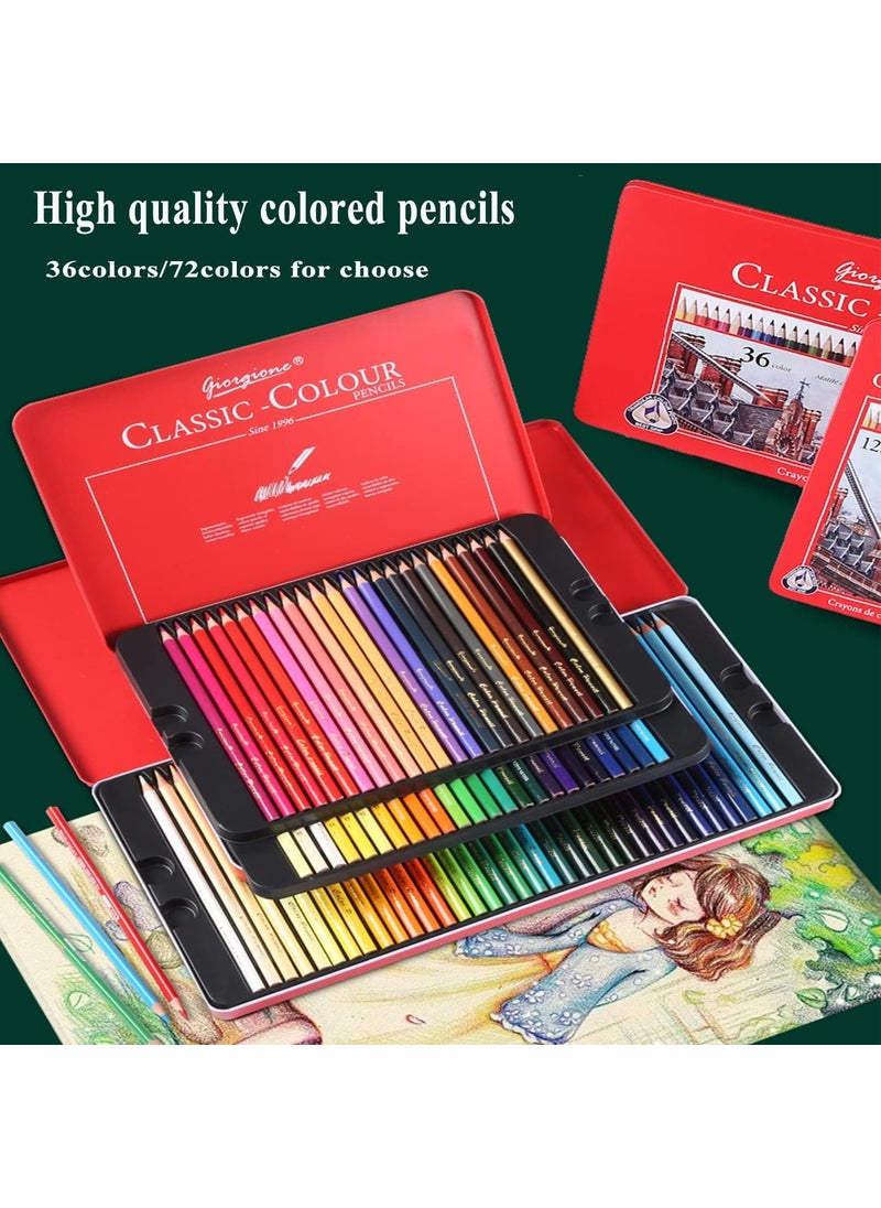 Giorgione Artists Colouring Pencils Tin Set of 72