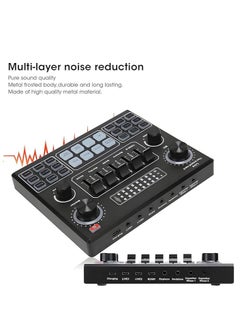 Houmt Houmt V9 Live Sound Card Audio Interface Intelligent Sound Card for Singing Live Broadcasting/Recording Voice and Music Compatible with Computer and SmartPhone Volume Adjustable Mixer Hosting Speech  - Image 3