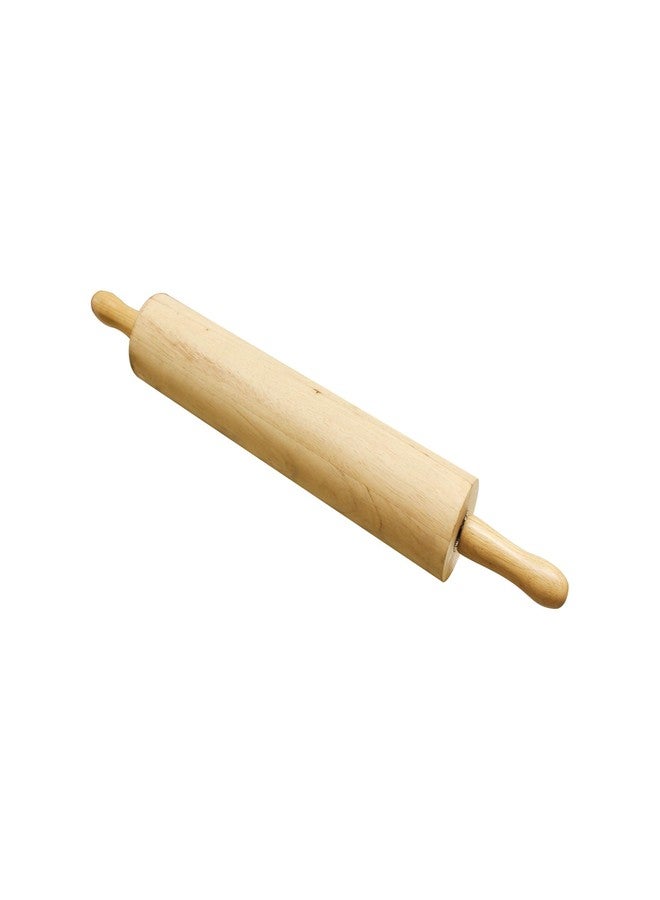 TrueCraftware 18" Wooden Rolling Pin 3-1/4" Diameter- WoodenRoll Pin for Fondant Pie Crust Cookie Pastry Dough Classic Pastry Rolling Pin - Image 1