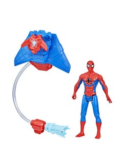 Spider-Man Marvel Spider-Man Aqua Web Warriors 4-Inch Spider-Man Action Figure with Refillable Water Gear Accessory, Action Figures for Boys and Girls 4 and Up  - Image 2