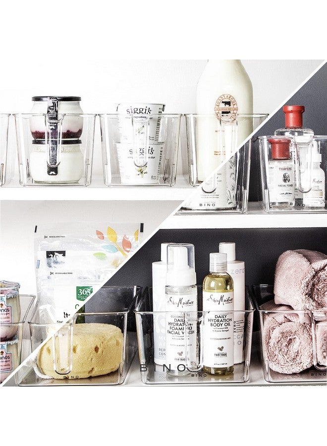 BINO | Clear Storage Organizer | THE HOLDER COLLECTION | Clear Containers for Organizing with Built-in Handles | Pantry Organization and Storage | Fridge Organizer | Smart Storage Bin Cabinet | Large - Image 4