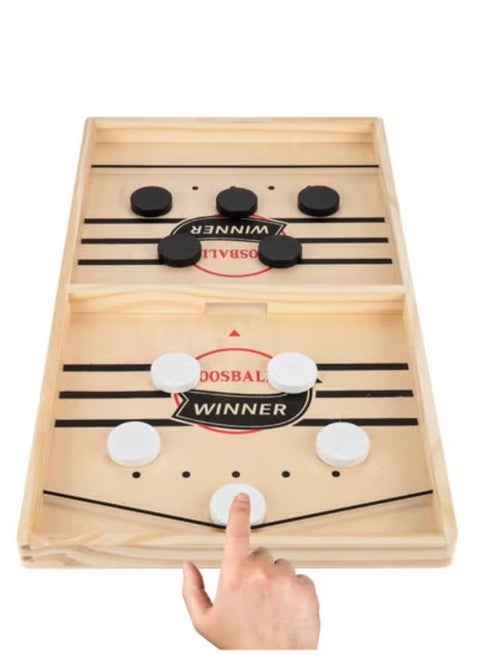 Exciting Big Size Fast Sling Puck Game, Crash Bash Board Game, Table Hockey Game, Slingshot Soccer Game, Wooden Hockey Game, Fast Table Battle Speed ​​Series...