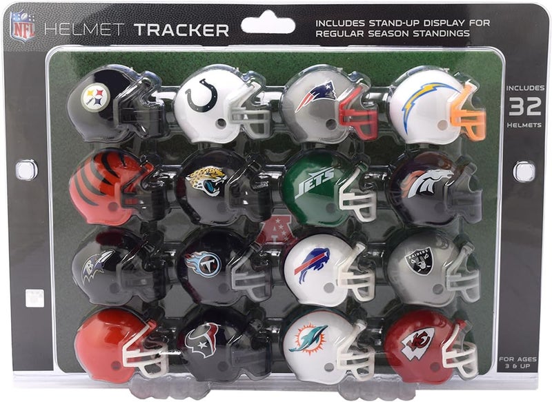 Riddell 32 Piece NFL Helmet Tracker Set - Gumball Size Helmets - All NFL Current Logo's - New 2024 Set - Image 1