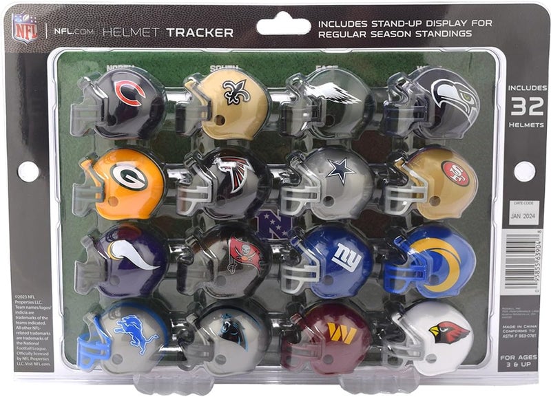 Riddell 32 Piece NFL Helmet Tracker Set - Gumball Size Helmets - All NFL Current Logo's - New 2024 Set - Image 2
