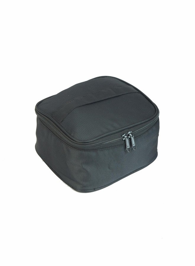 Rustic Leather GlamPro Travel Cosmetic Case Organizer - Image 1