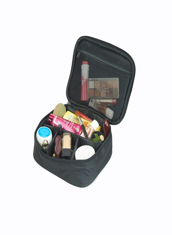 Rustic Leather GlamPro Travel Cosmetic Case Organizer - Image 2