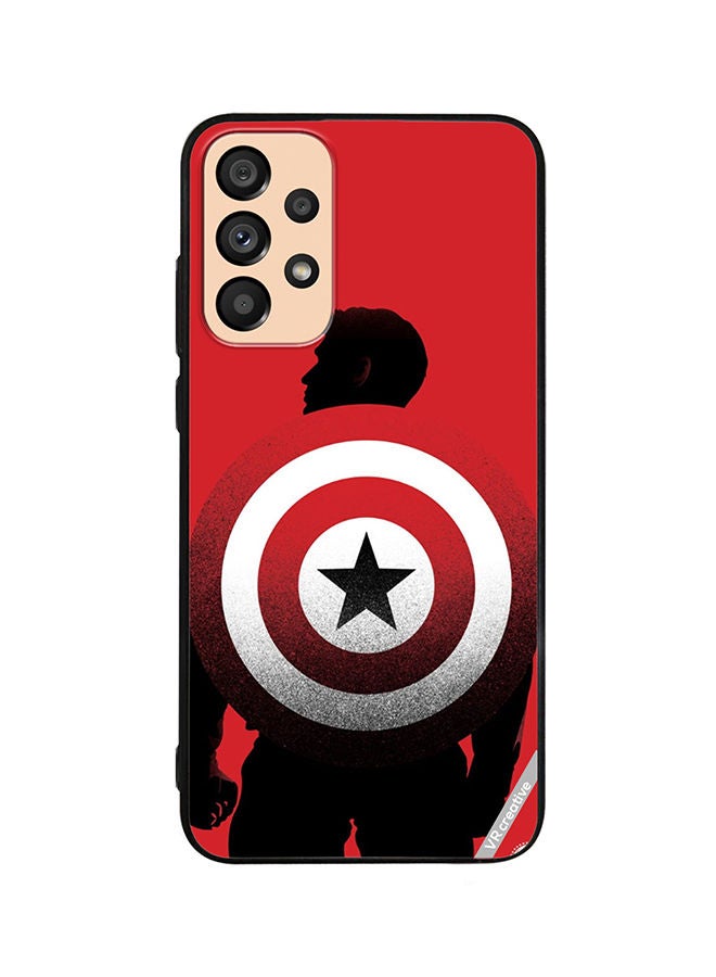 VR CREATIVE Protective Case Cover For Samsung Galaxy A72 Captain America Design Multicolour - Image 1