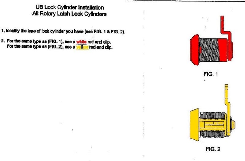Knapheide Store 12310066, Yellow Linkage Rod Clip for All Rotary Latches - Image 2