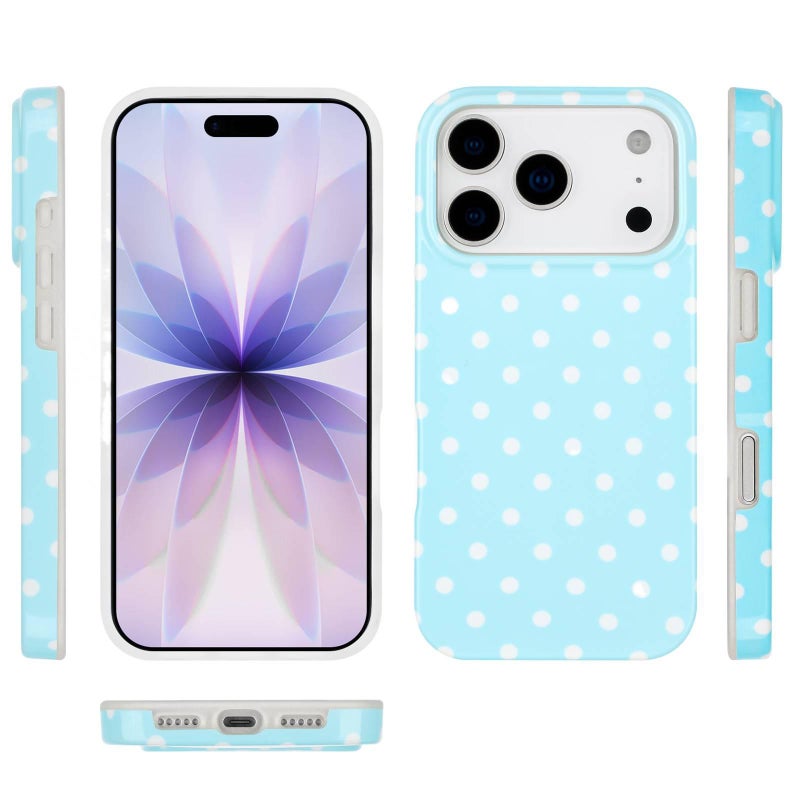 غطاء واقي بTPU لـ iPhone 14 / 14 Plus / 14 Pro / 14 Pro Max باللون برتقالي مضاد للانزلاق من مادة TPU مع نقشة منقطة وتغطية كاملة مع قبضة مضادة للانزلاق مع مقاوم للخدش للمدرسة - Image 5