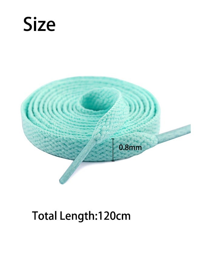 أربطة أحذية من 12 قطعة، أربطة أحذية ملونة مسطحة لأحذية أحذية التزلج الرياضية (120 سم) - Image 2