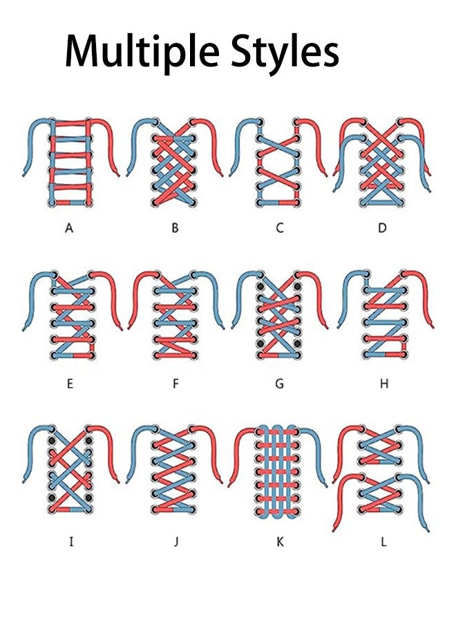 أربطة أحذية من 12 قطعة، أربطة أحذية ملونة مسطحة لأحذية أحذية التزلج الرياضية (120 سم) - Image 3