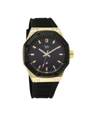 Fastrack Vyb Rebel By Titan Quartz Analog Black Dial Black Silicone Strap Watch For Men fv30008kp01w - view 2