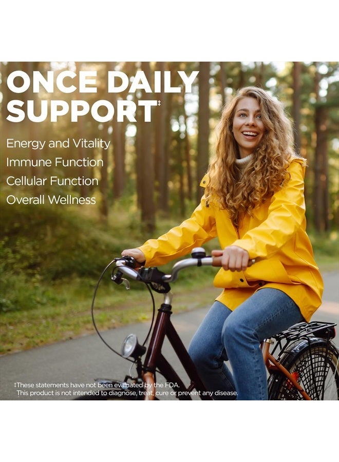 KAL Enhanced Energy Supplements, Once Daily Whole Food Multivitamin for Women and Men, Iron Free, 23 Essential Vitamins, Minerals, Super Foods, Digestive Enzymes, 60-Day Guarantee, 60 Serv, 60 VegTabs - Image 3