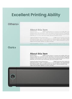 Generic M08F A4 Paper Portable Thermal Printer 216mm Wireless Bluetooth Printer Compatible With Android iOS Laptop For Travel Office  - Image 2