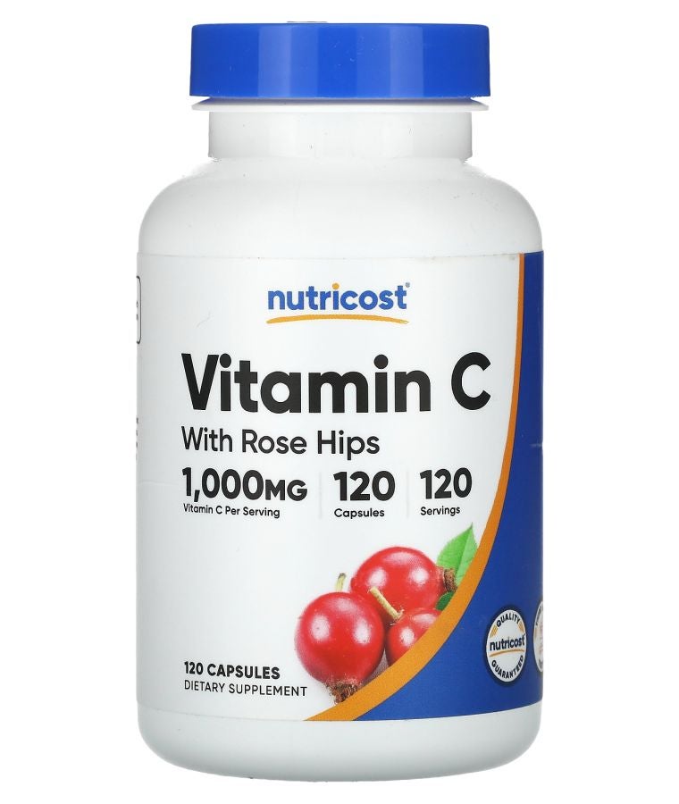 Vitamin C With Rose Hips 1000 mg 120 Capsules