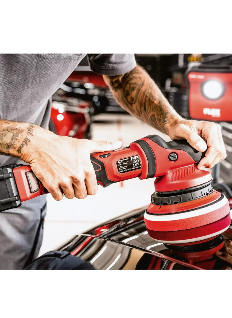 FLEX Cordless Random Orbital Polisher with Positive-Action Drive Set,18.0 V with 2×5.0 Ah Battery, Charger & Case  - Image 2