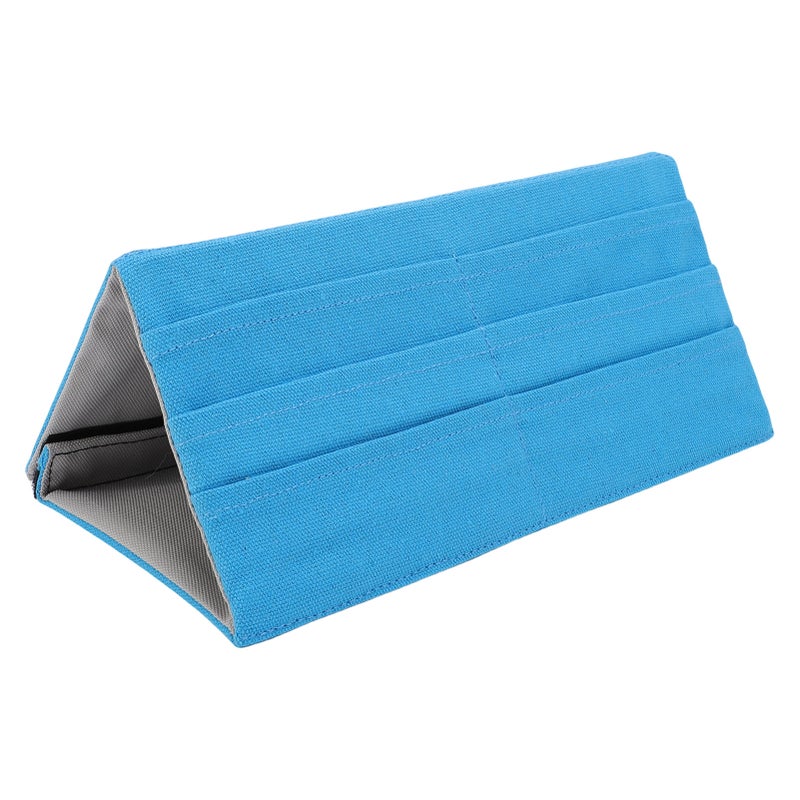 Poker Card Holder Fabric Folding Multi Layered Stylish Game Card Rack Tabletop Stand Blue - Image 1