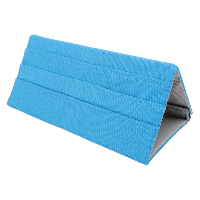Poker Card Holder Fabric Folding Multi Layered Stylish Game Card Rack Tabletop Stand Blue - Image 2