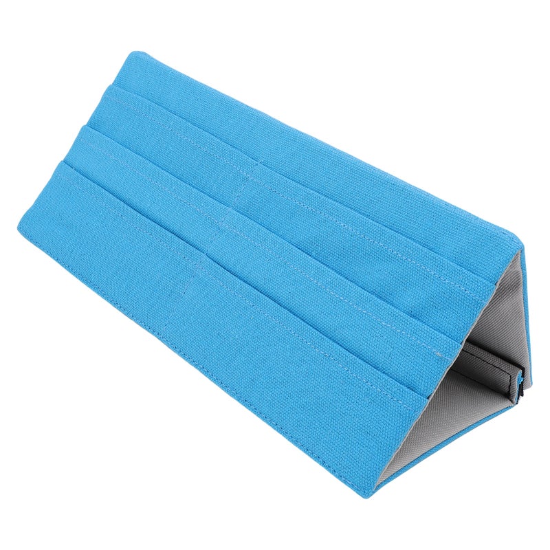 Poker Card Holder Fabric Folding Multi Layered Stylish Game Card Rack Tabletop Stand Blue - Image 5
