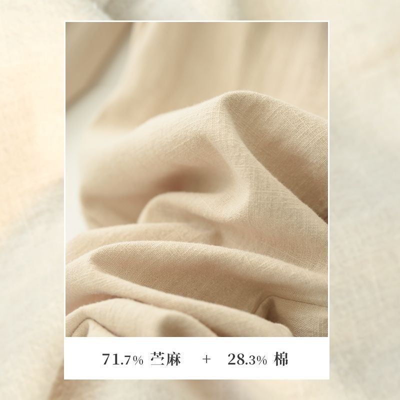 Japanese Style Retro Linen Pants Men'S Summer Lightweight Breathable Loose Straight Dose Cotton Linen Casual Pants Plus Size - Image 5