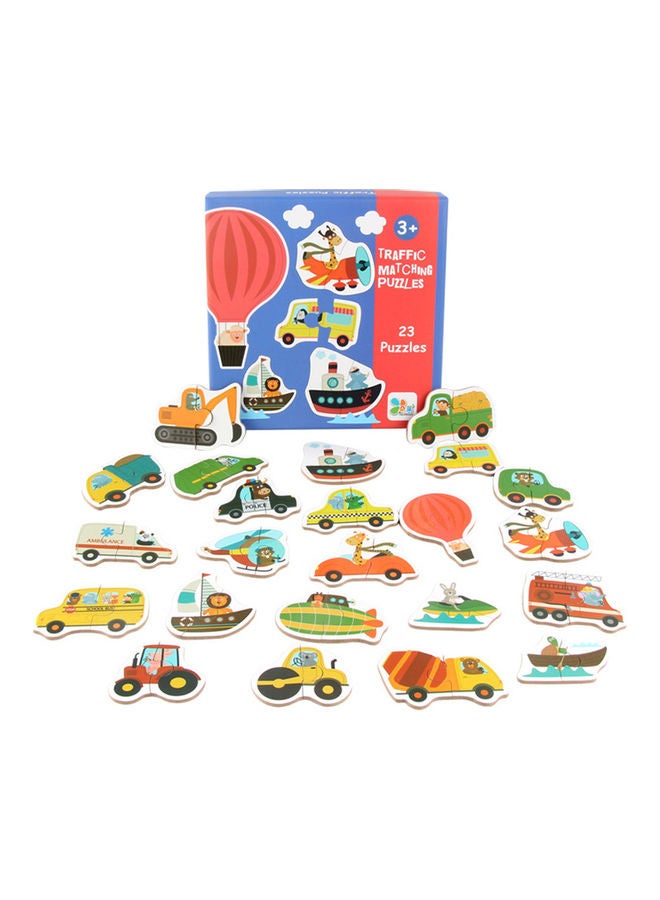 23-Piece Traffic Matching Puzzles - Image 1
