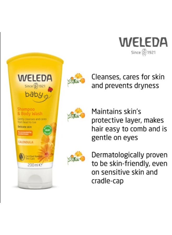 Weleda Baby Shampoo & Body Wash 200ml - Image 2