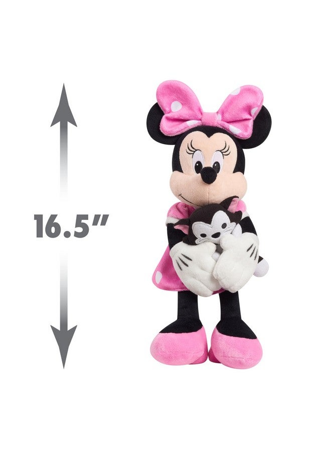 Just Play Disney Classics Lil Friends Minnie Mouse and Figaro 16.5-inch Large Plushie Stuffed Animal, Kids Toys for Ages 2 Up by Just Play - Image 3