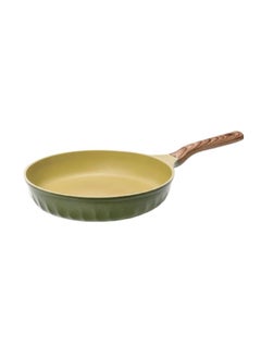 Four Seasons FOUR SEASONS Olive Green Wood Fry Pan, 28cm, Suitable for induction & all stoves, Ultra Non-stick with added Durability, 100% Safe PFOA Free, DIE-Casting & Super Megastone Coating, Made in Korea  - Image 1