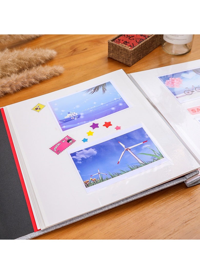40 Pages Photo Album Self Adhesive Scrapbook Album (White)
